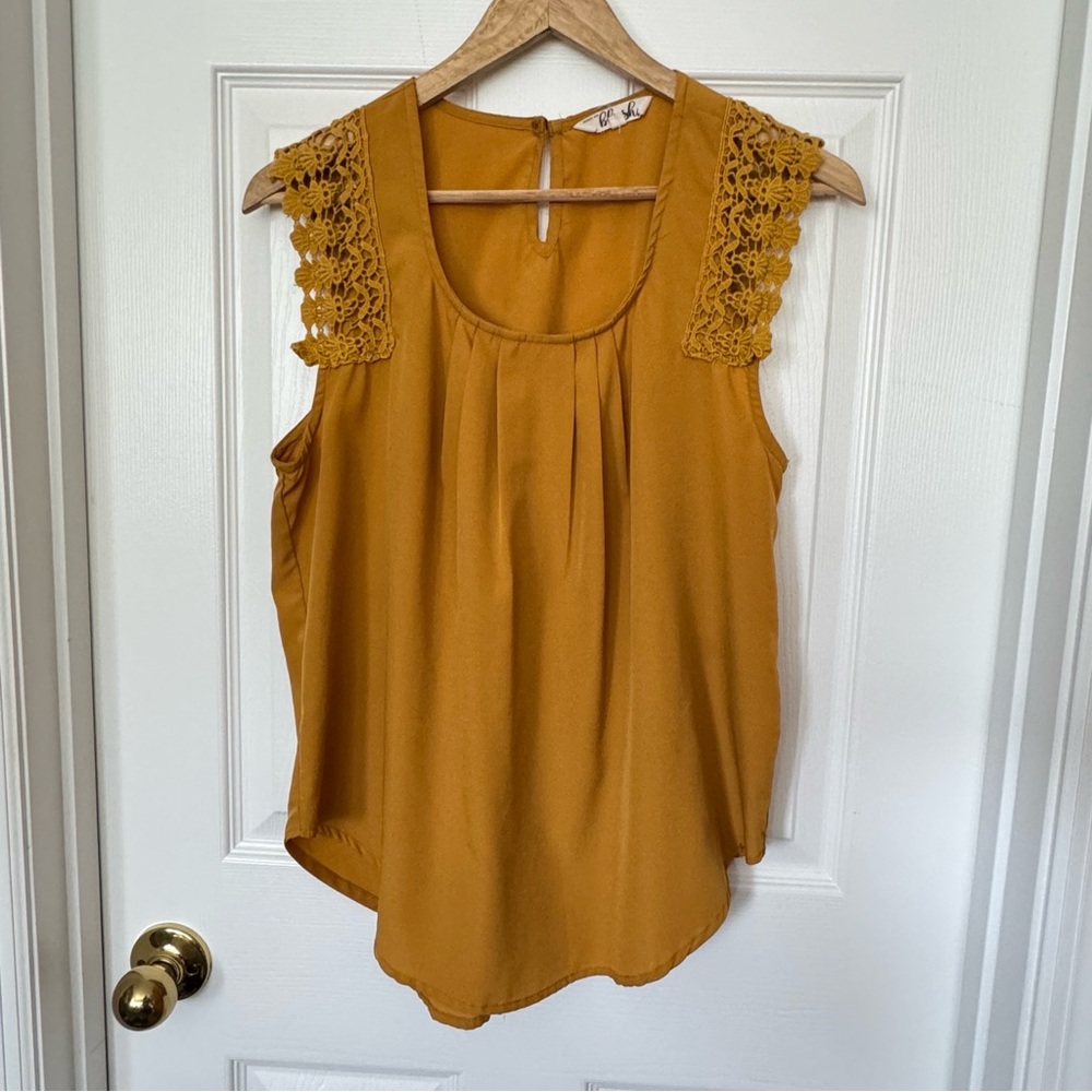 Embroidered Sleeves Blouse Sz L